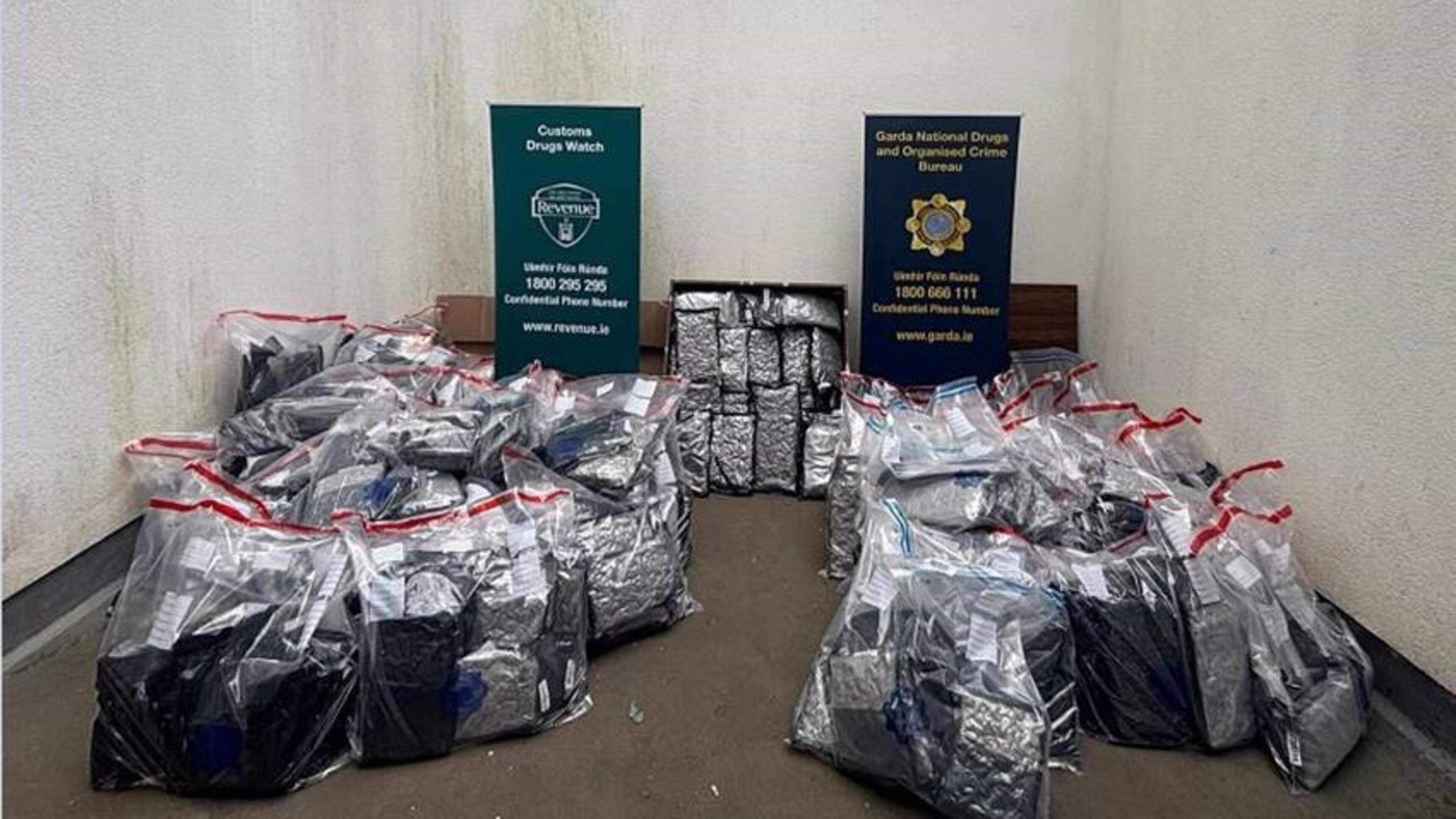 Four men arrested after €5.1m of cannabis seized during Dublin raids
